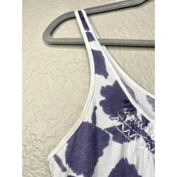 American Eagle Purple & White Floral Gradient Tank Top Womens Size M - Picture 5 of 9